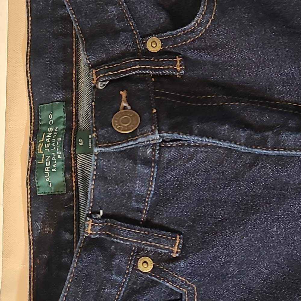 Ralph Lauren Petite classic Bootcut Blue Jeans Size 4P